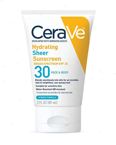 Hydrating Sheer Sunscreen Broad Spectrum SPF 30 for Face &amp; Body